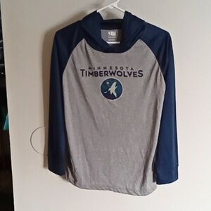 Minnesota Timberwolves hooded long sleeve shirts